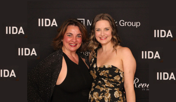 IIDA President-Elect Robin Reigi and IIDA President Elisabeth Mejia