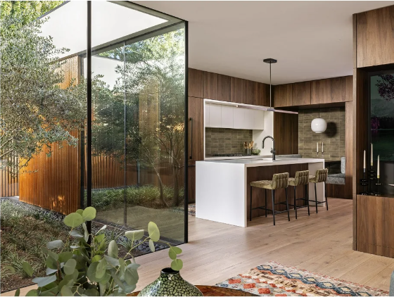 Austin’s Stealth House featuring Shinnoki Smoked Walnut