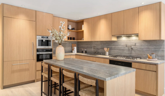 437 Sackett St Renovation by Eckstrom Featuring Shinnoki - Unit 1 Kitchen