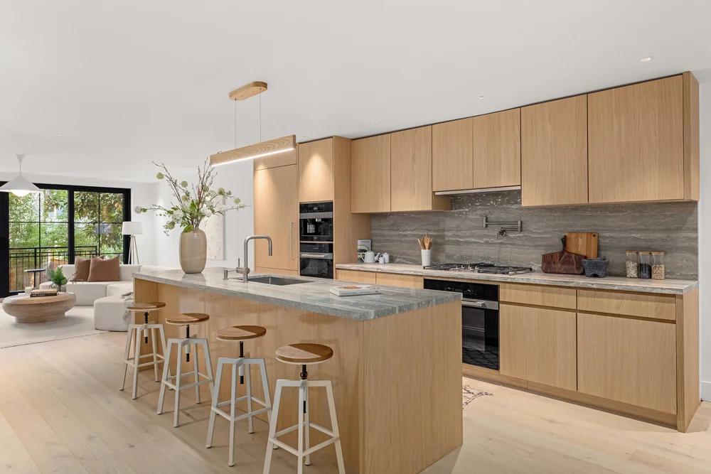 437 Sackett St Renovation by Eckstrom Featuring Shinnoki - Unit 1 Kitchen